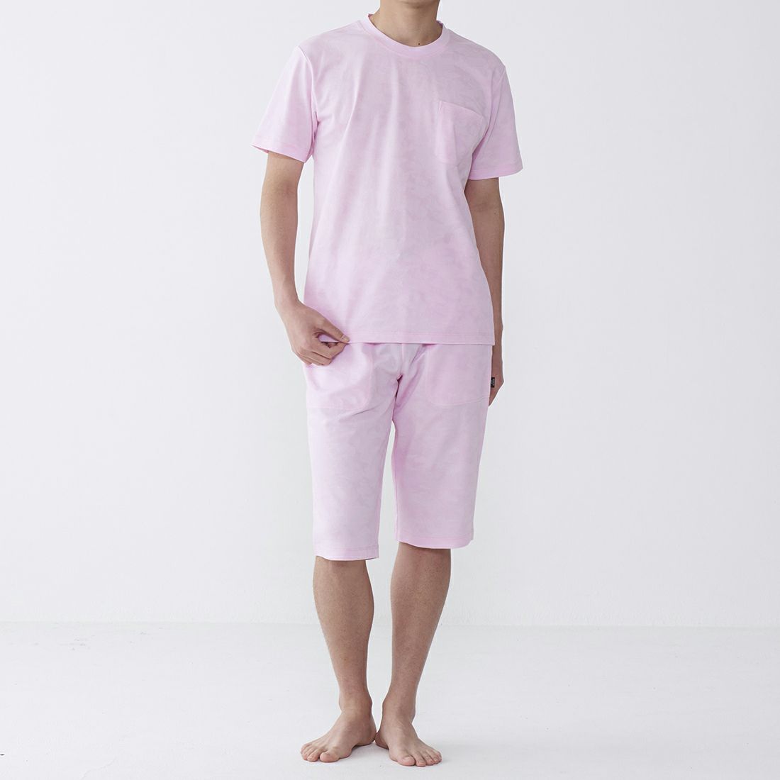 エポカ ウォモ カモフラジャカード膝丈ジャージハーフパンツ