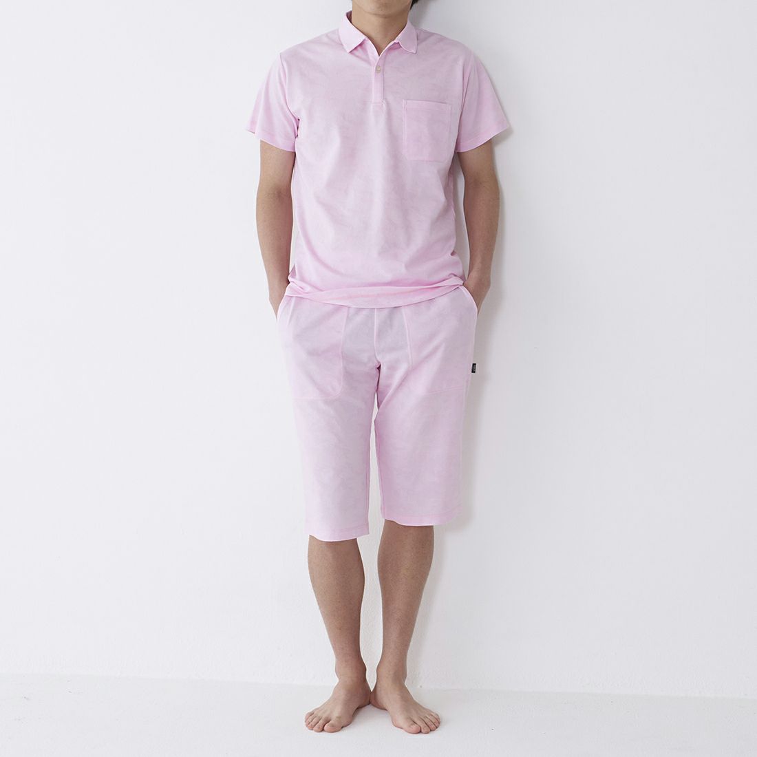 エポカ ウォモ カモフラジャカード膝丈ジャージハーフパンツ