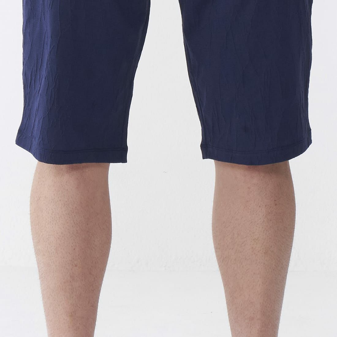 エポカ ウォモ タックジャカード膝丈ジャージハーフパンツ