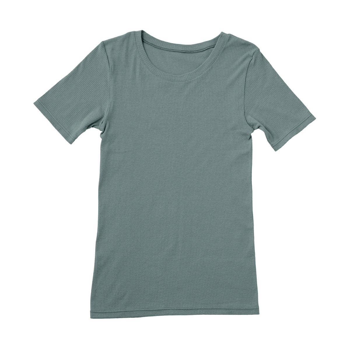 テックコット Sherbet Cotton ポートネック半袖Tシャツ