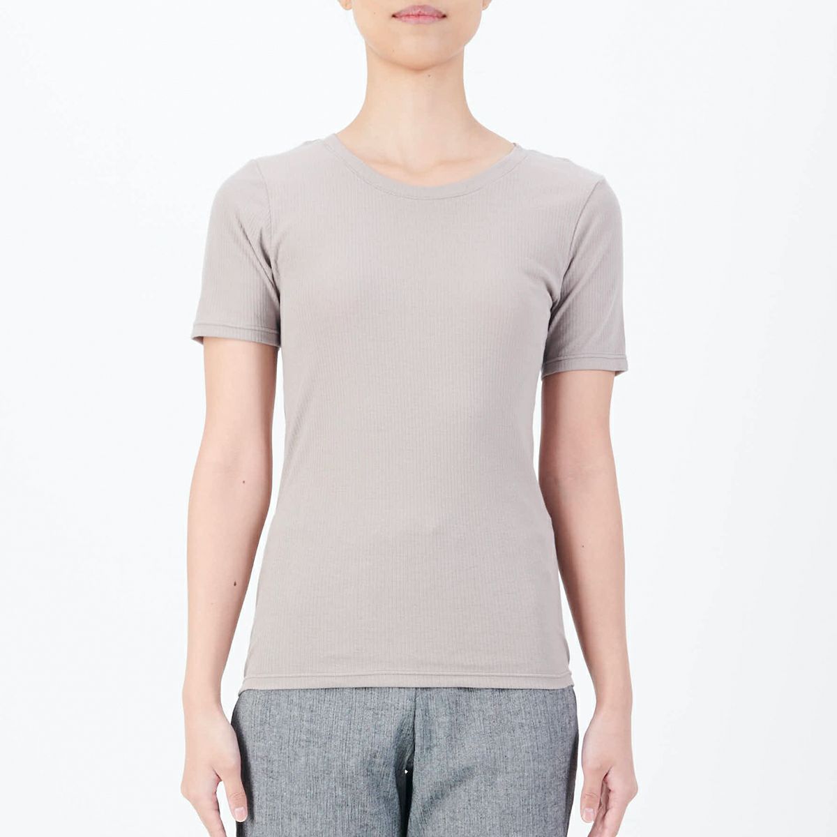 テックコット Sherbet Cotton ポートネック半袖Tシャツ