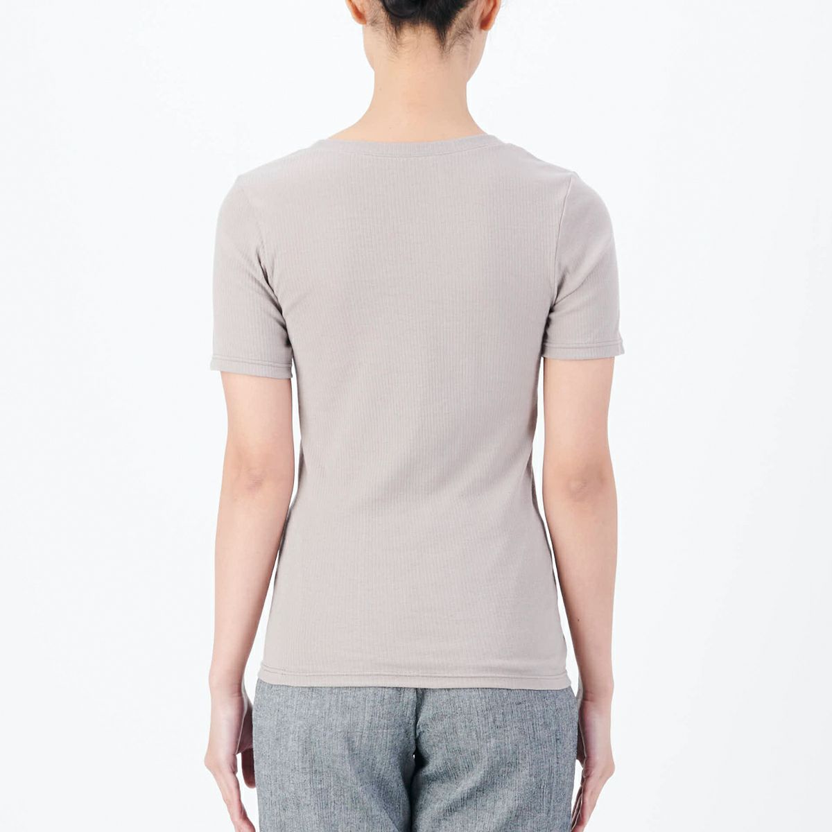 テックコット Sherbet Cotton ポートネック半袖Tシャツ