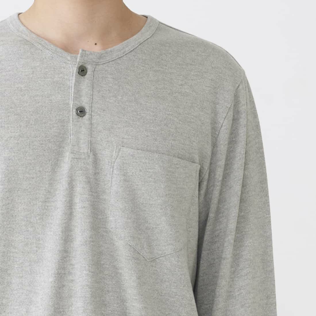 タケオキクチ　長袖ヘンリーネックシャツ