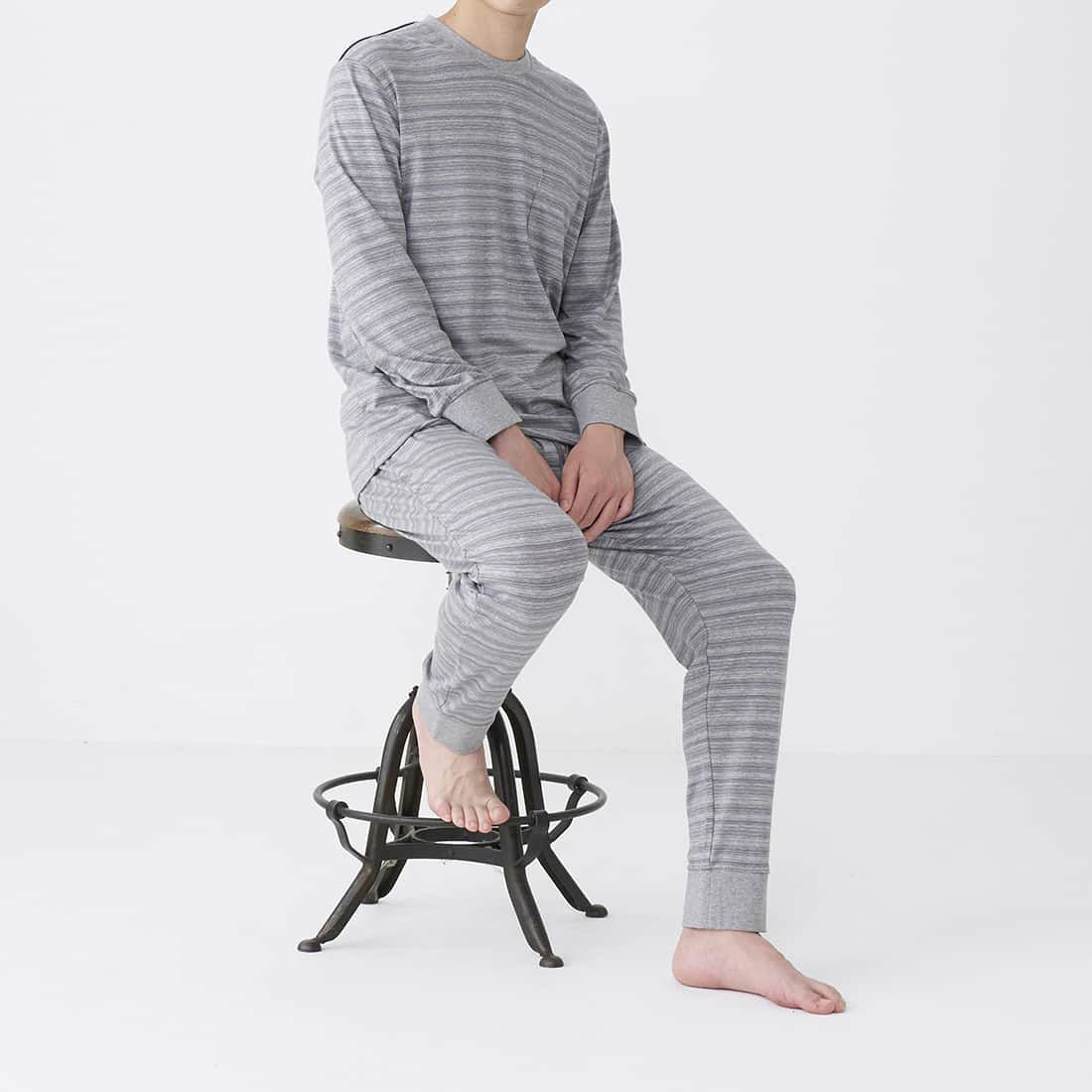 エポカ ウォモ リブテーパードパンツ