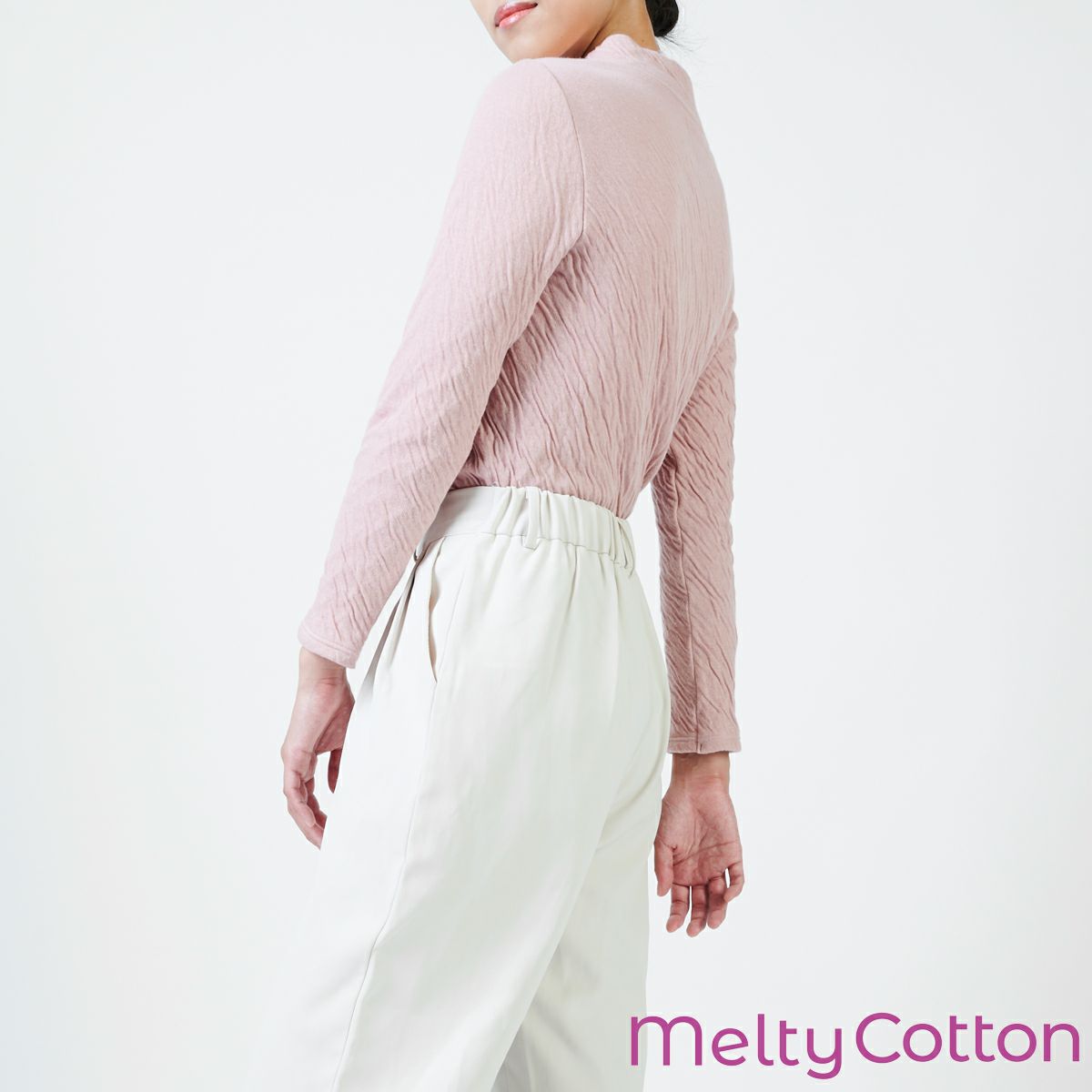 Melty Cotton ハイネック長袖インナー 