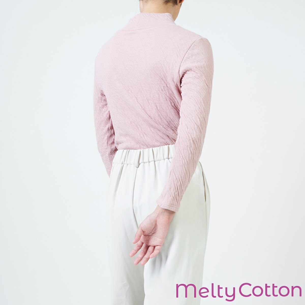 Melty Cotton ハイネック長袖インナー 