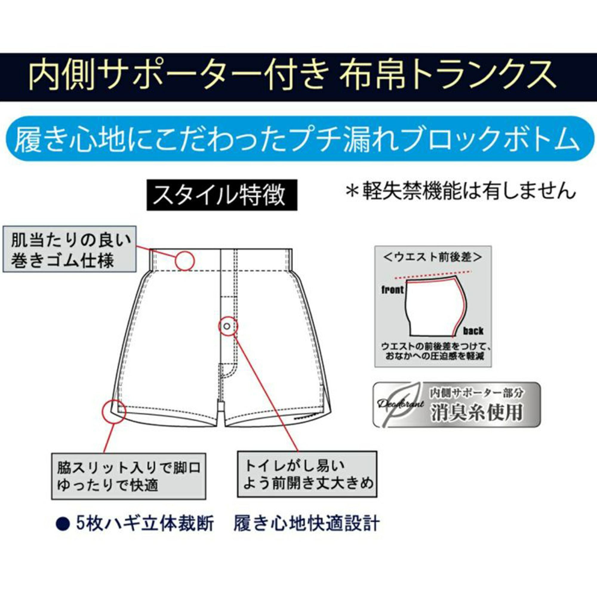 ブラフ 前開きニット トランクス