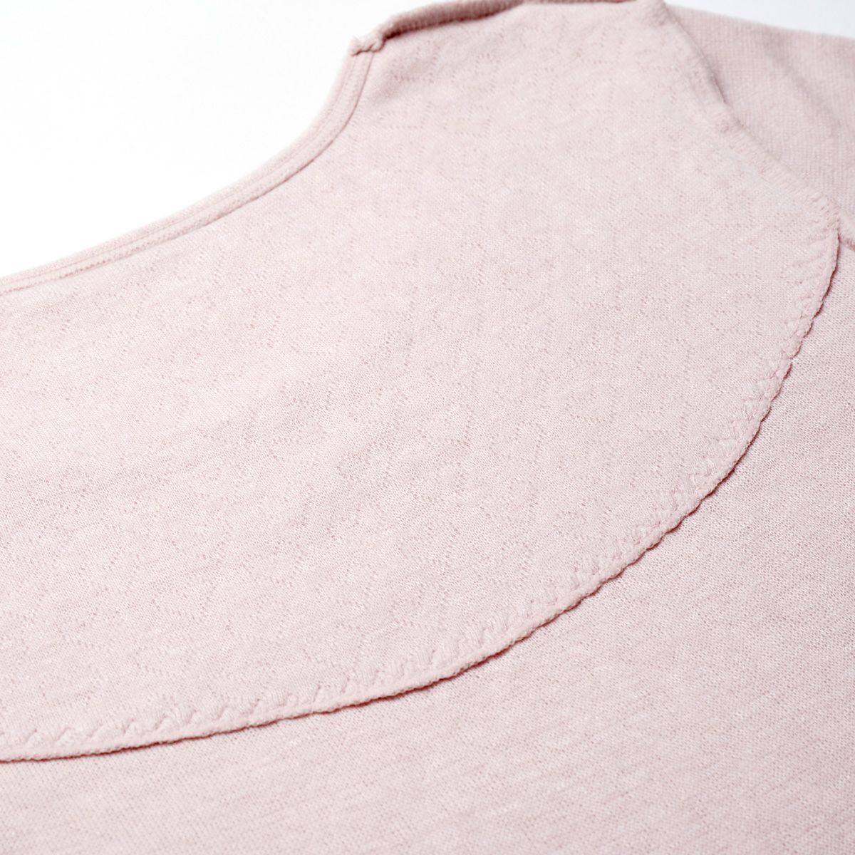 温活cute 背当て付レース付8分袖インナー