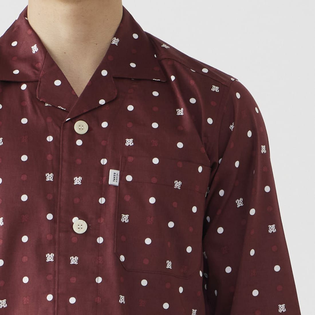 タケオキクチ 長袖テーラードパジャマ