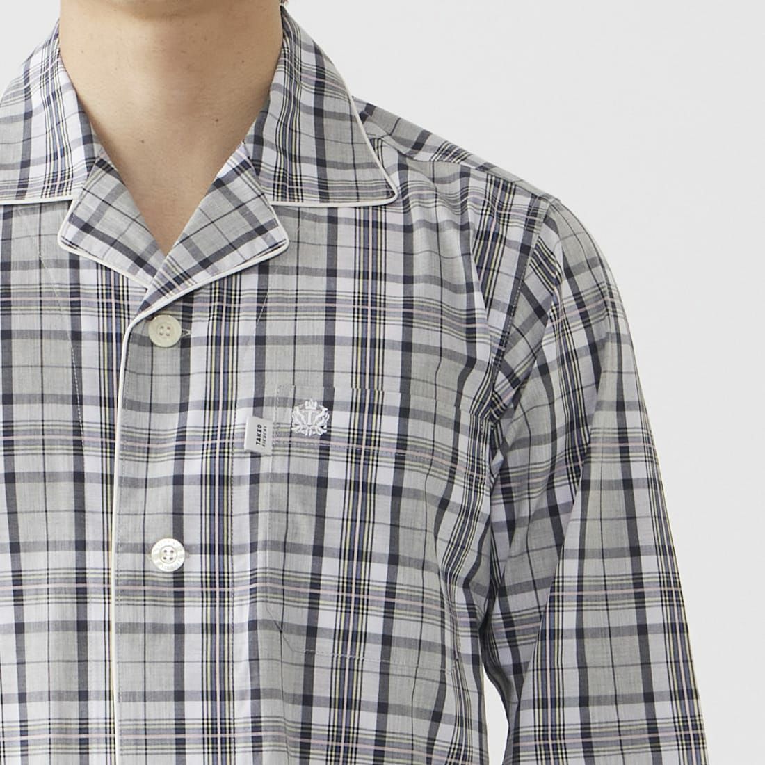 タケオキクチ 長袖テーラードパジャマ