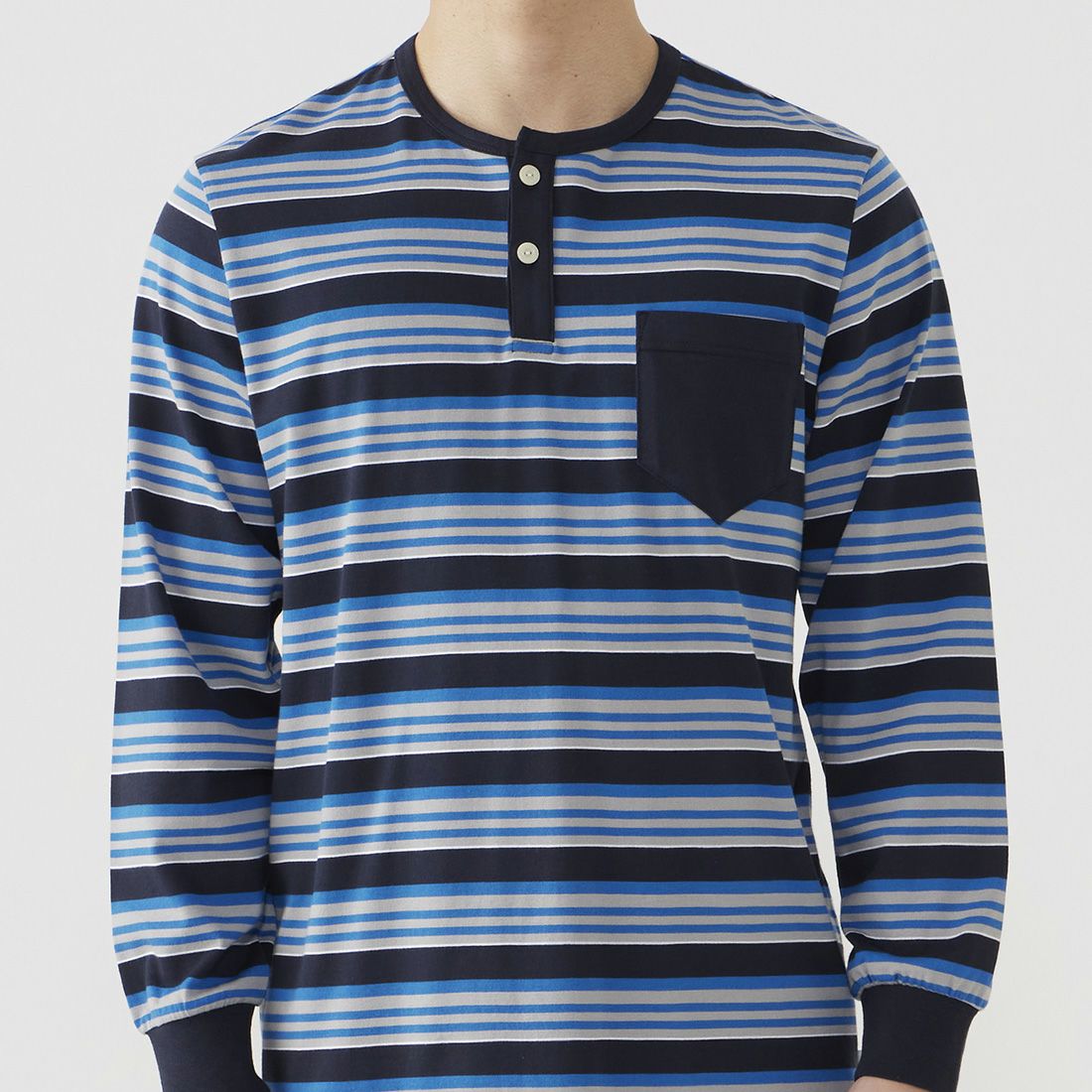 タケオキクチ 長袖ヘンリーネックパジャマ