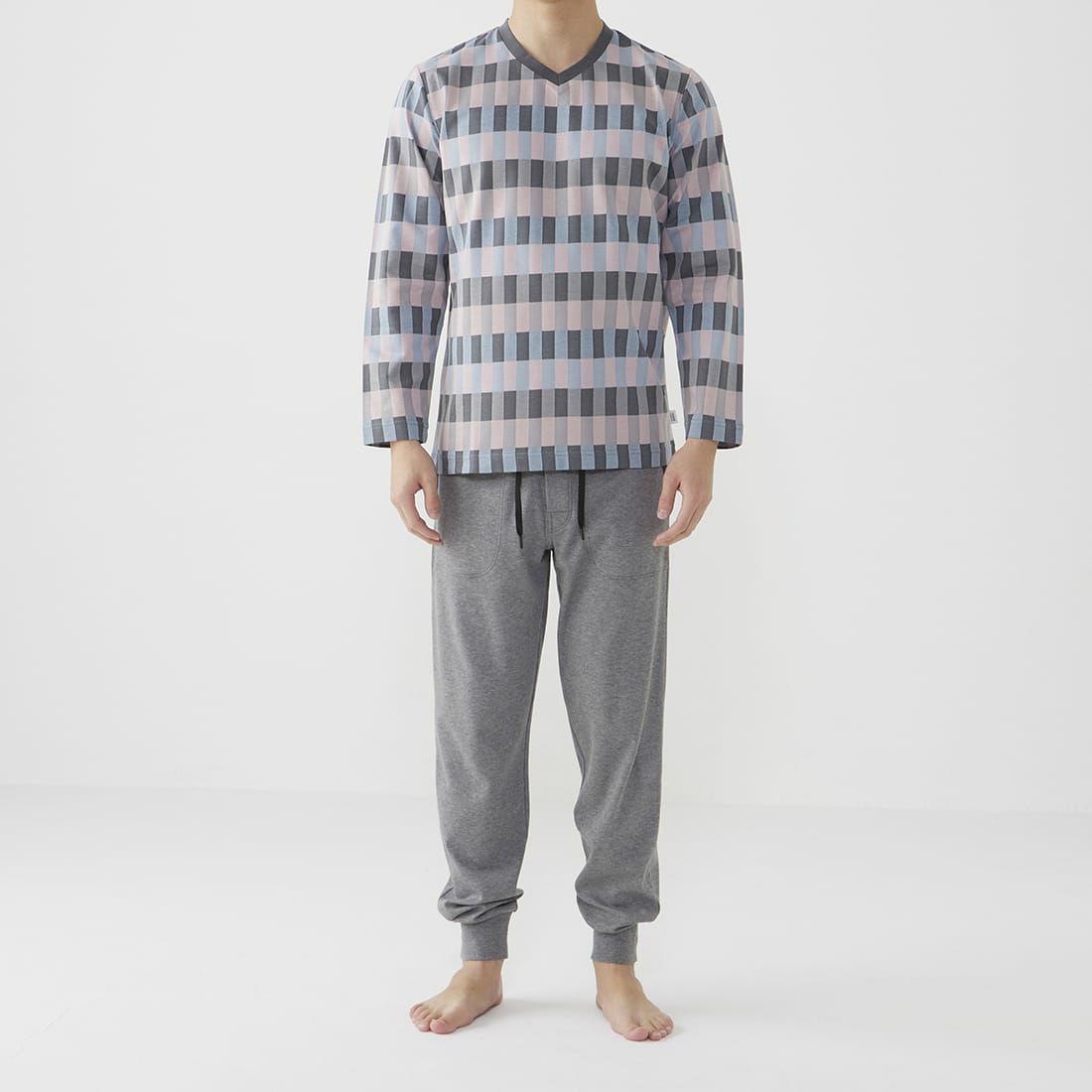 タケオキクチ　長袖Vネックシャツ