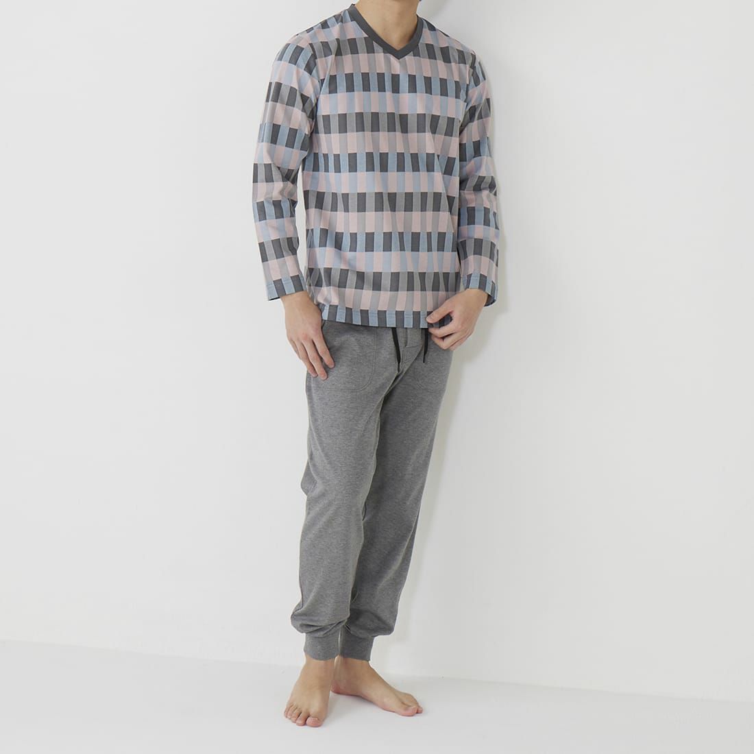 タケオキクチ　長袖Vネックシャツ