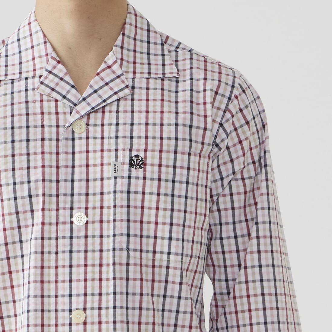 タケオキクチ 長袖テーラードパジャマ