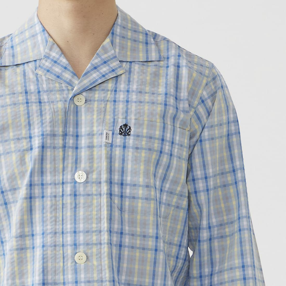 タケオキクチ 長袖テーラードパジャマ