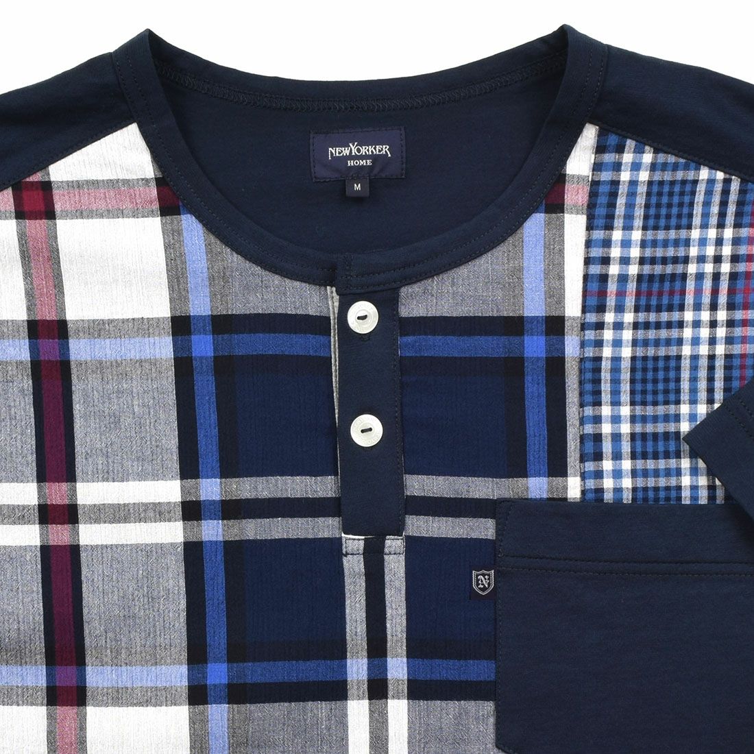 ニューヨーカー 半袖ヘンリーネックパジャマ