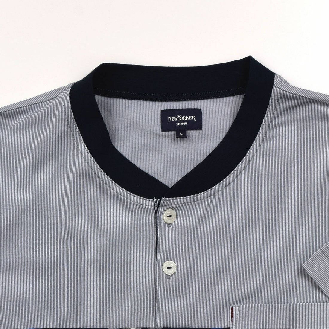 ニューヨーカー 半袖ヘンリーネックパジャマ