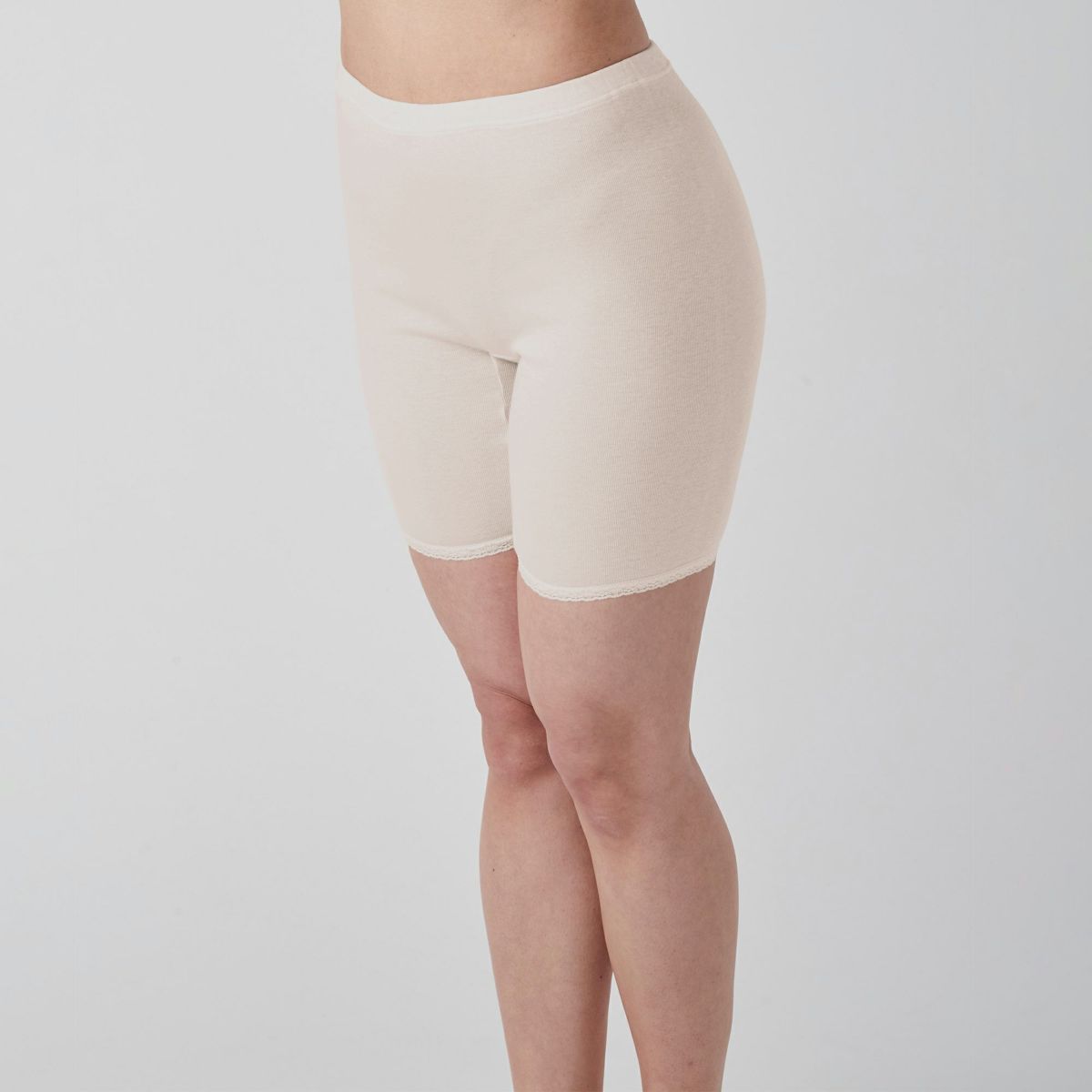 肌ごころ 甘撚綿100％ 3分丈ボトム