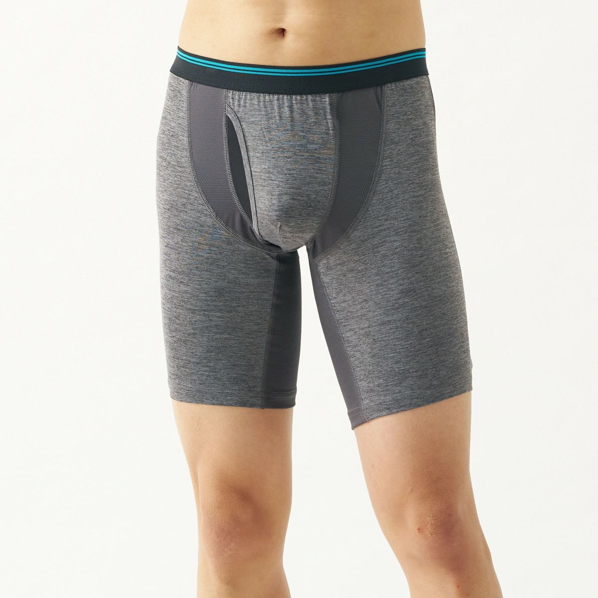 オトコの涼活 ストレッチメッシュ ロングボクサーブリーフ