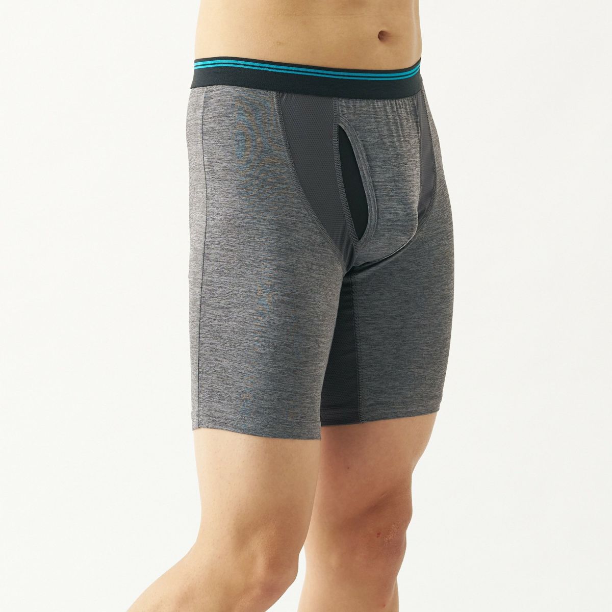 オトコの涼活 ストレッチメッシュ ロングボクサーブリーフ