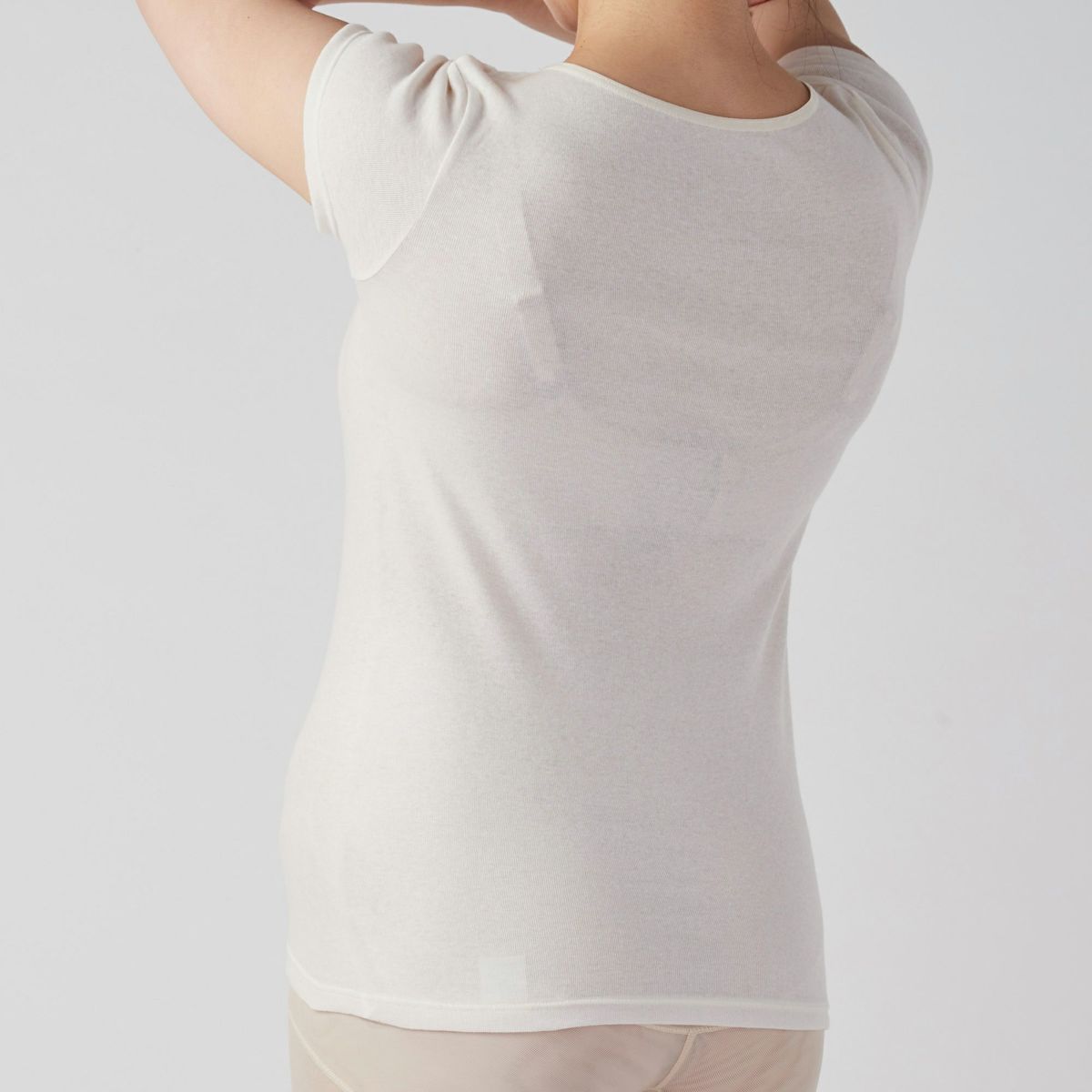 肌ごころ 綿100% 神・すぅ～COTTON フレンチ袖インナー