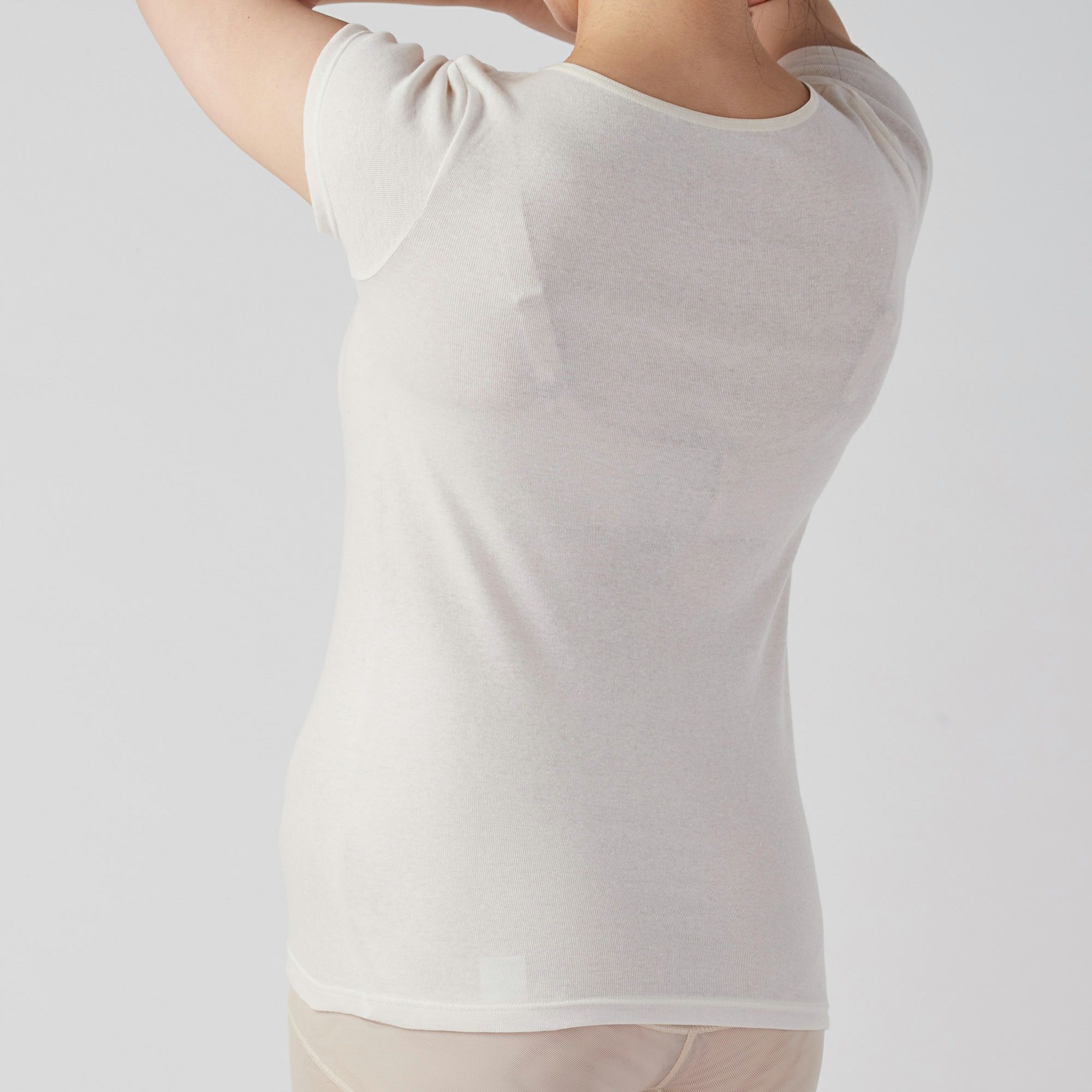 肌ごころ 綿100% 神・すぅ～COTTON フレンチ袖インナー