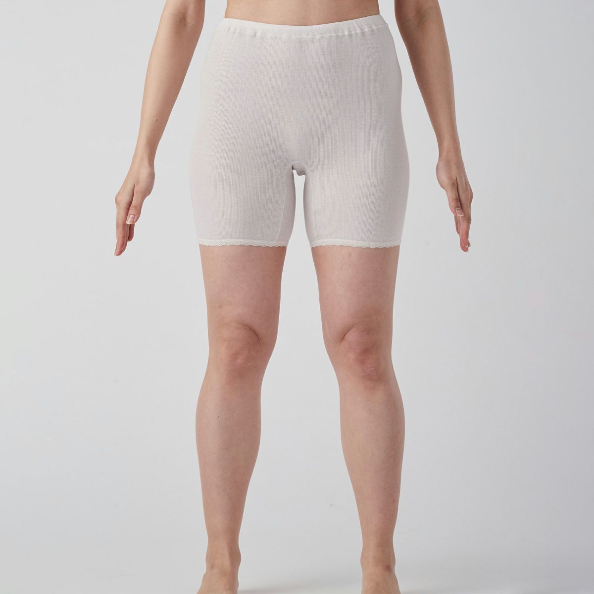 肌ごころ すぅ-COTTON 綿100％針抜き 5分丈ボトム