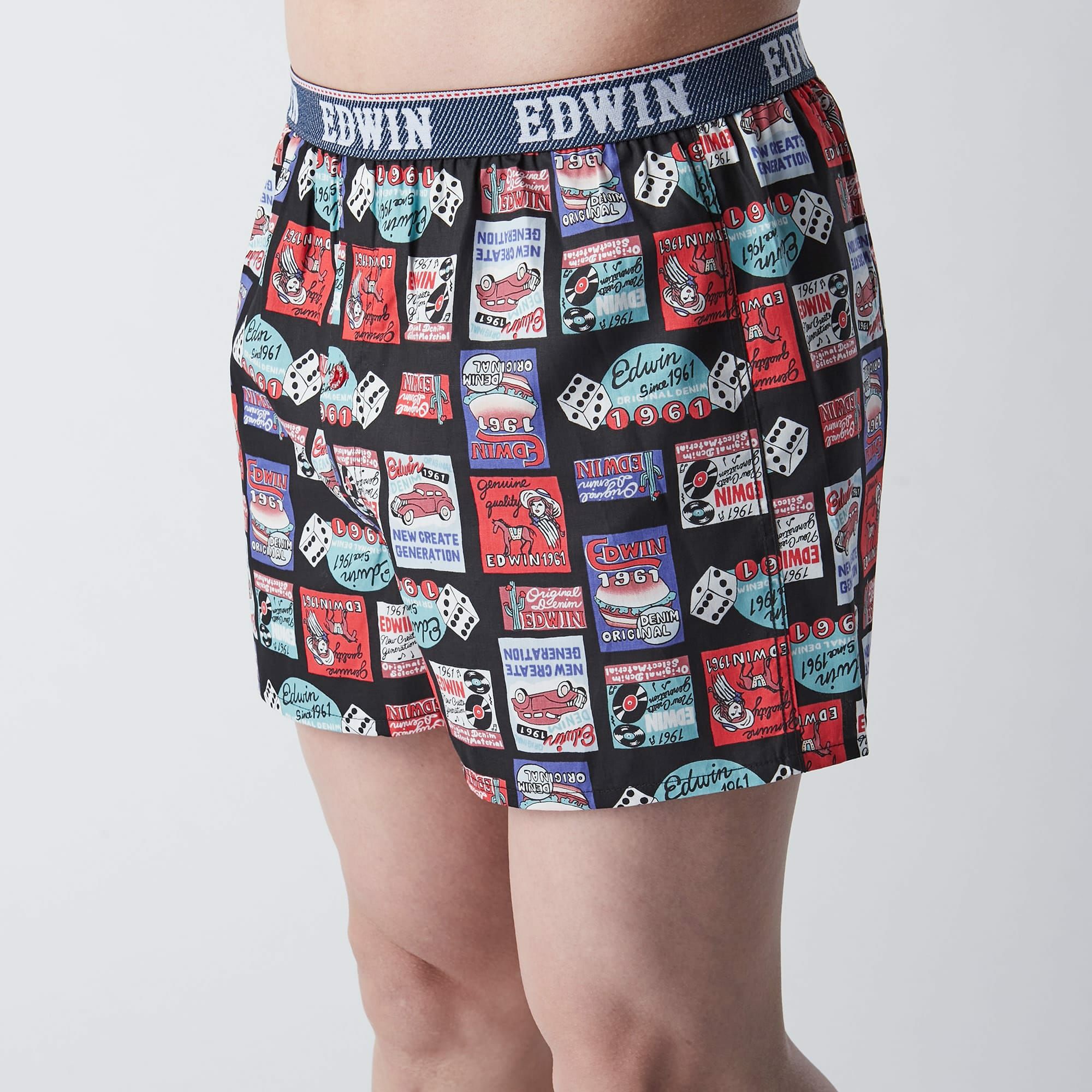EDWIN 前開きプリントトランクス