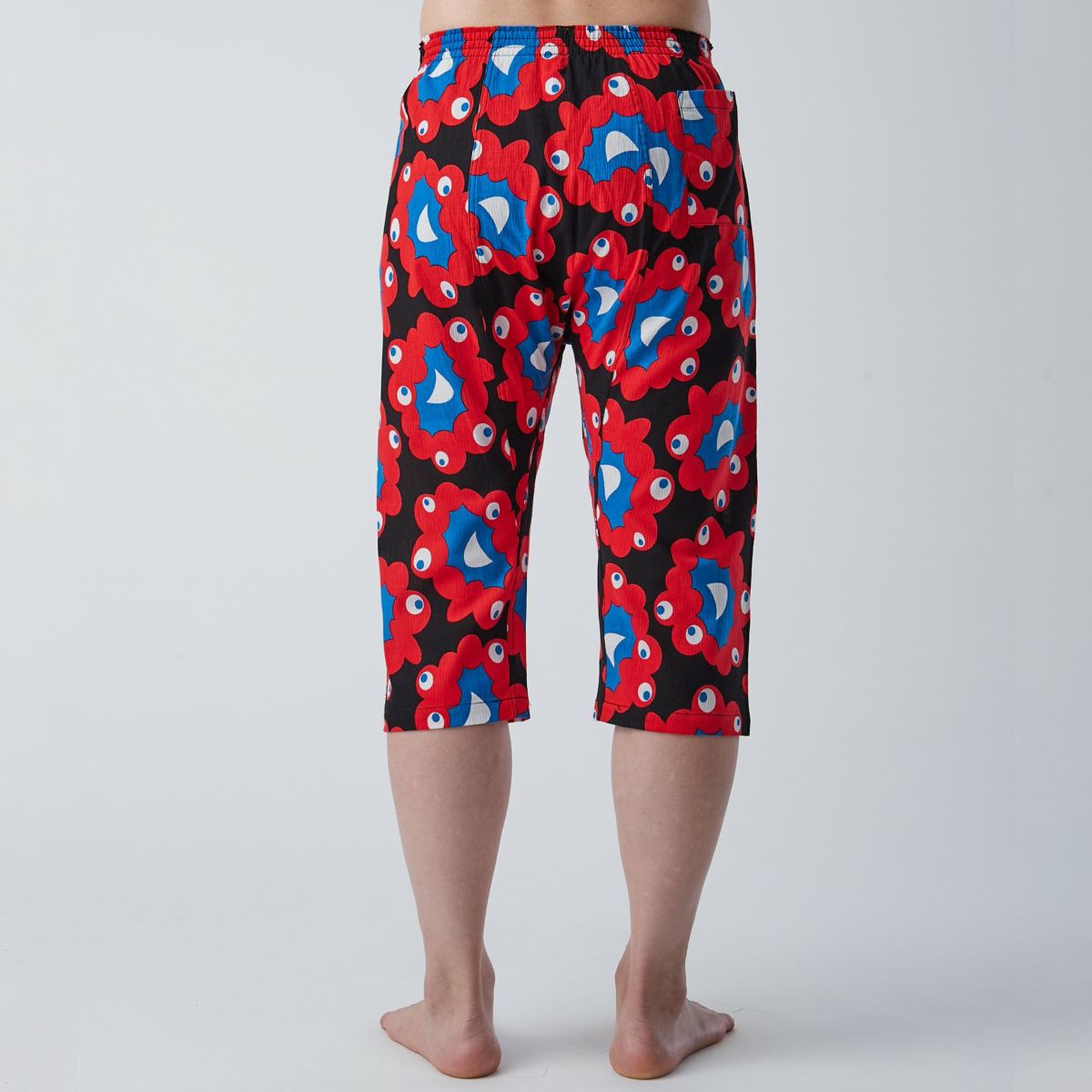 EXPO2025 楊柳ステテコ ミャクミャク総柄大 ブラック