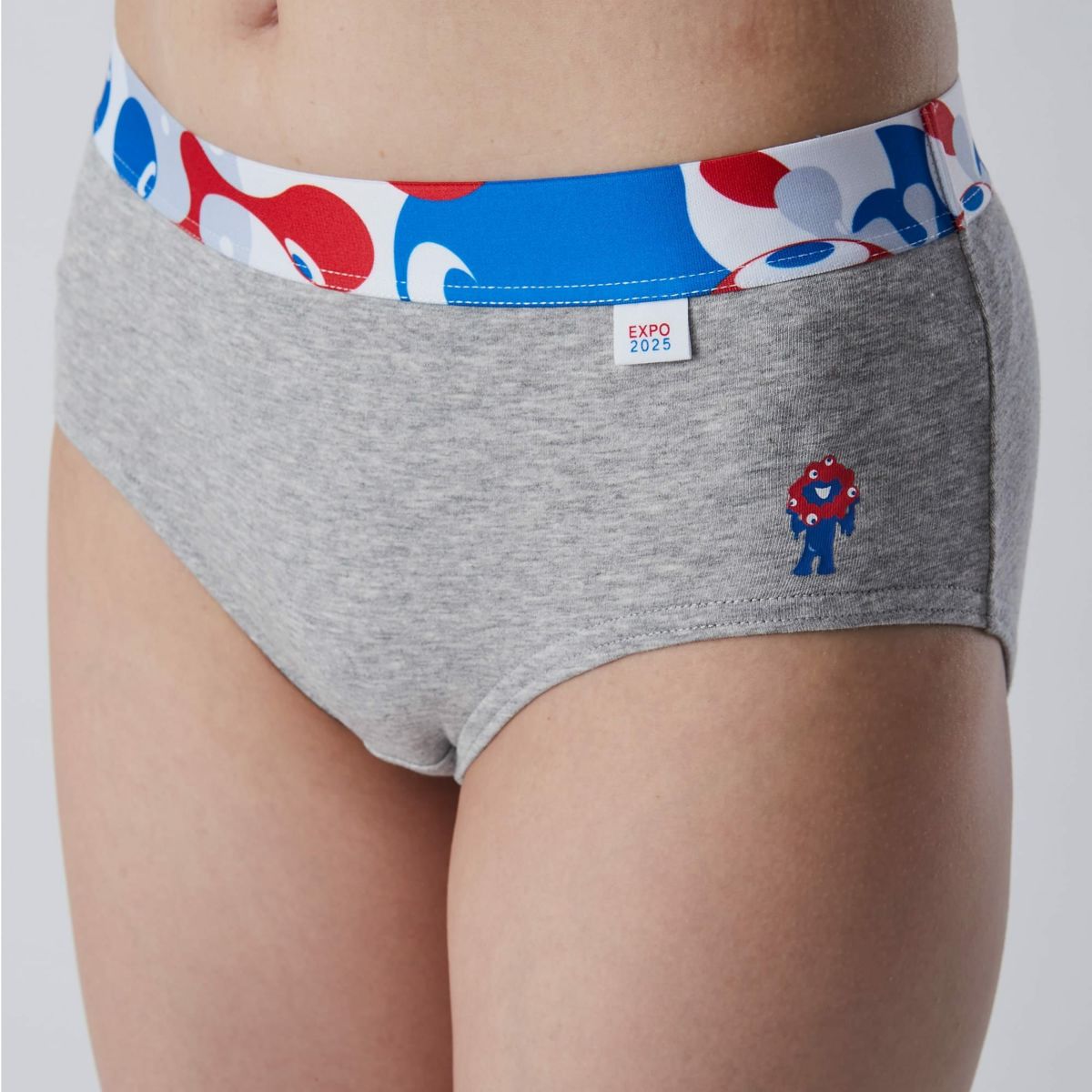 レディース】EXPO 2025 ショーツ ミャクミャクワンポイント 杢グレー