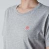 【レディース】EXPO 2025 インナーTシャツ半袖丸首 シンボルマークワンポイント 杢グレー