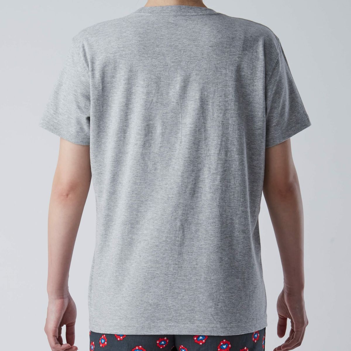 【レディース】EXPO 2025 インナーTシャツ半袖丸首 シンボルマークワンポイント 杢グレー