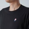 【メンズ】EXPO 2025 インナーTシャツ半袖丸首 ミャクミャクワンポイント ブラック