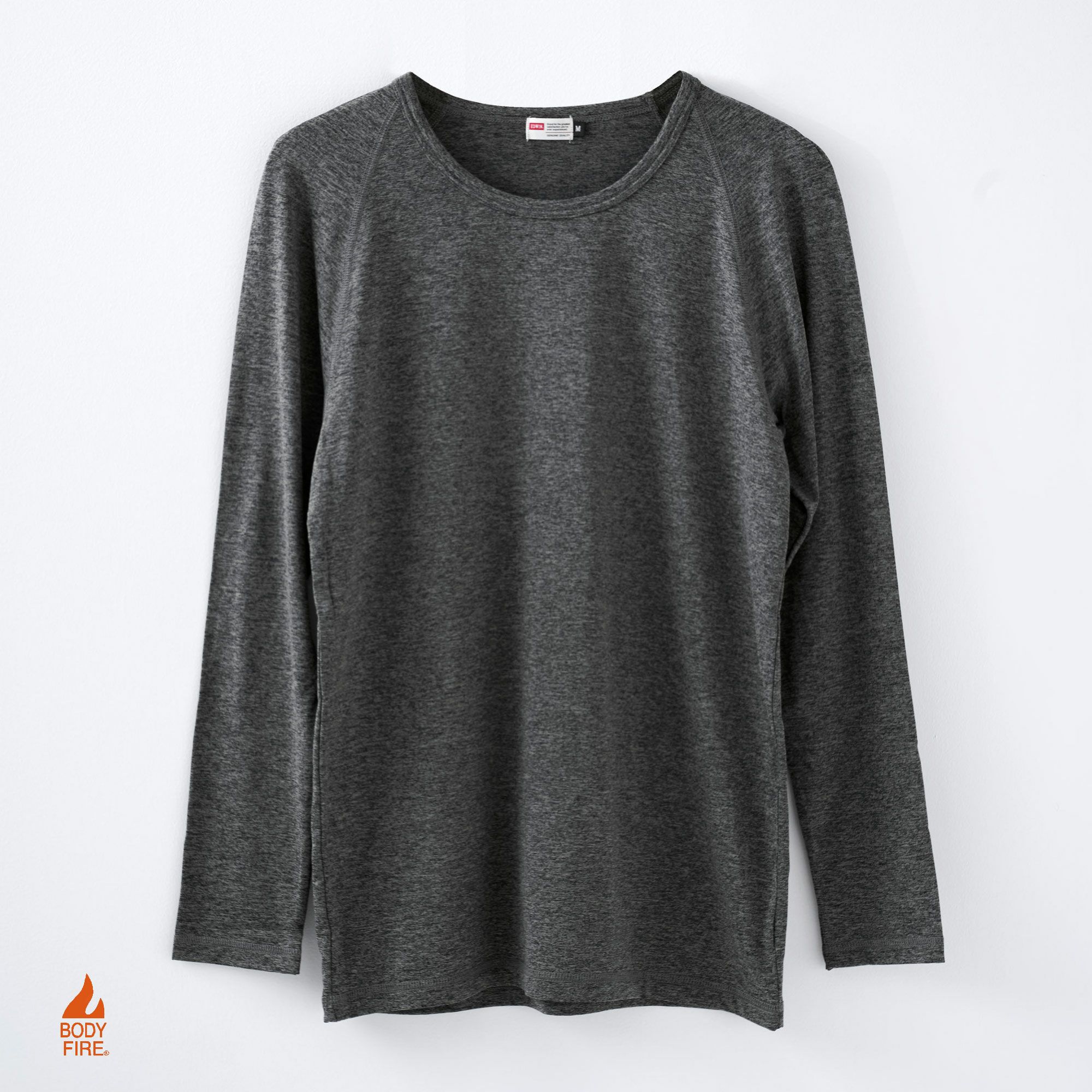 EDWIN BODY FIRE 長袖丸首Ｔシャツ