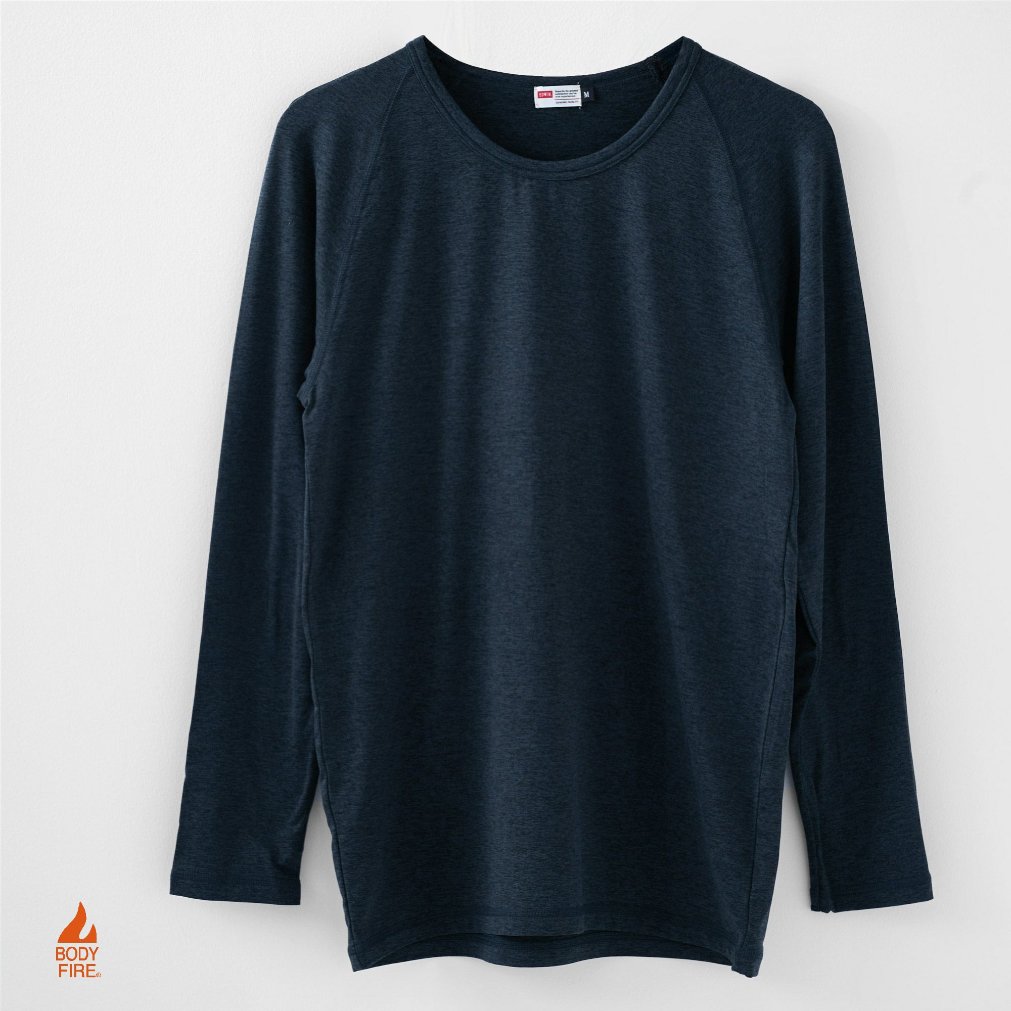 EDWIN BODY FIRE 長袖丸首Ｔシャツ
