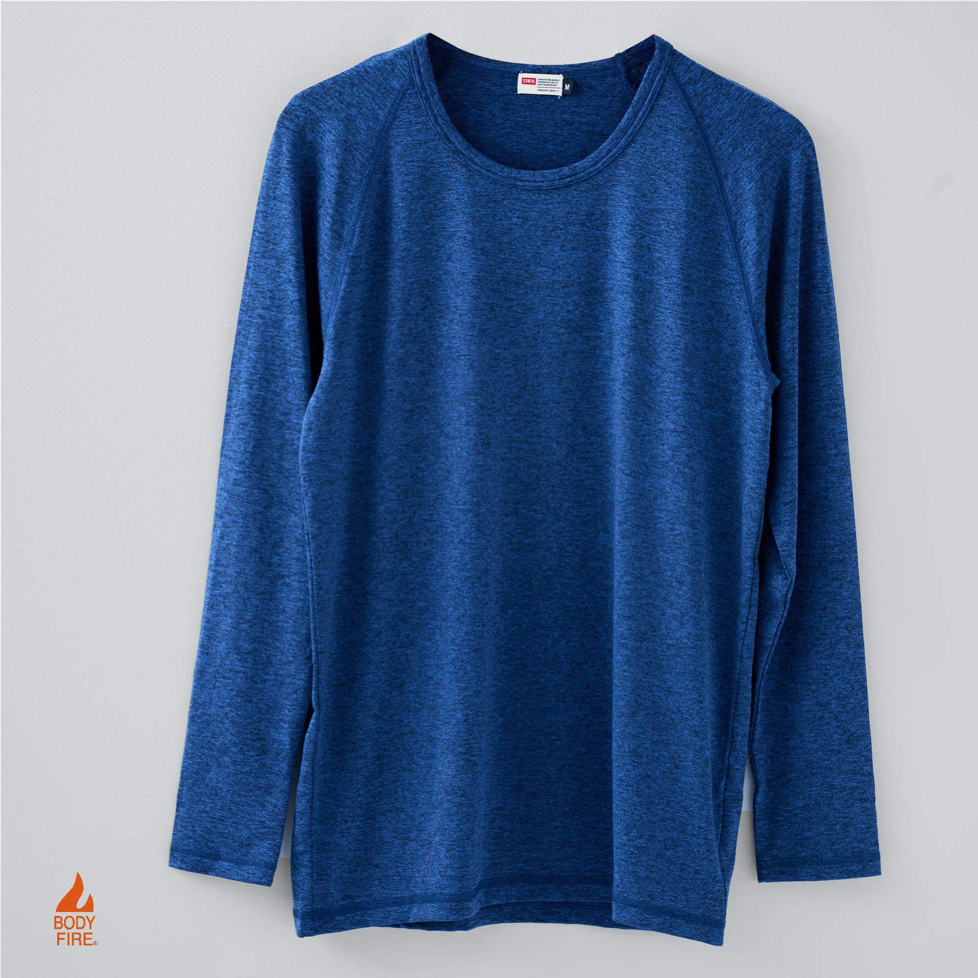 EDWIN BODY FIRE 長袖丸首Ｔシャツ