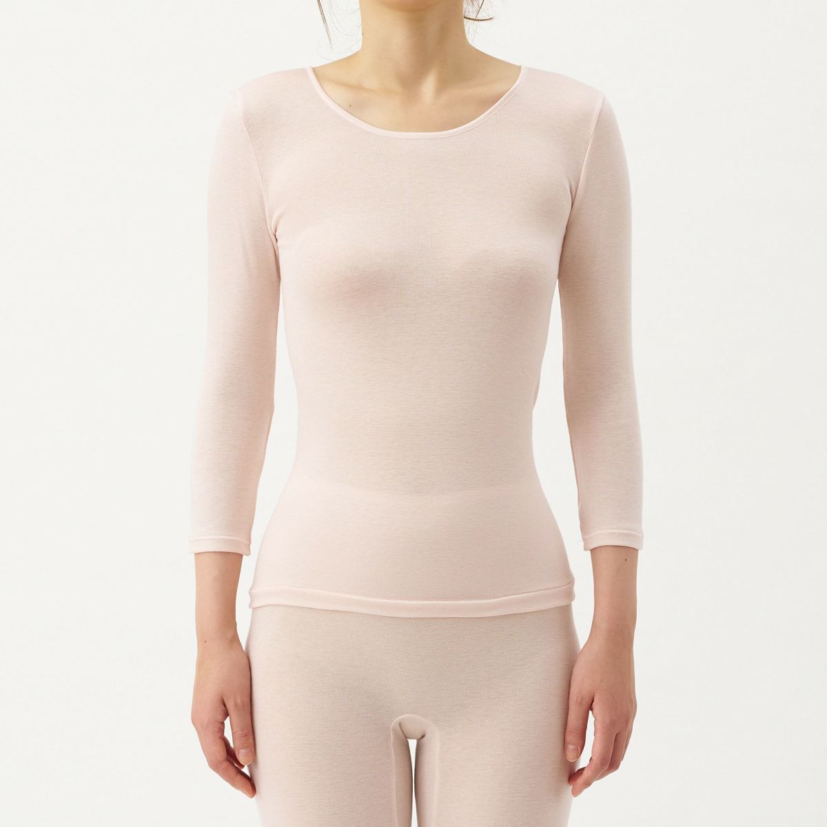 肌ごころ エクスハイパー 発熱 7分袖 インナー