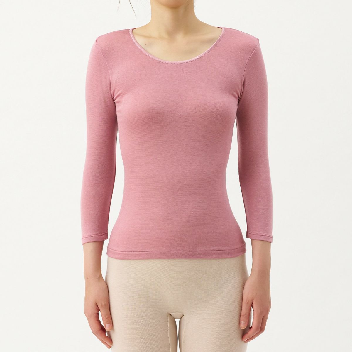 肌ごころ エクスハイパー 発熱 7分袖 インナー