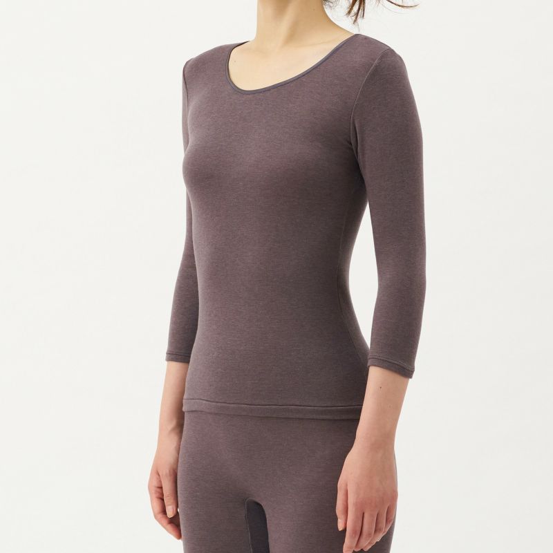 肌ごころ エクスハイパー 発熱 7分袖 インナー