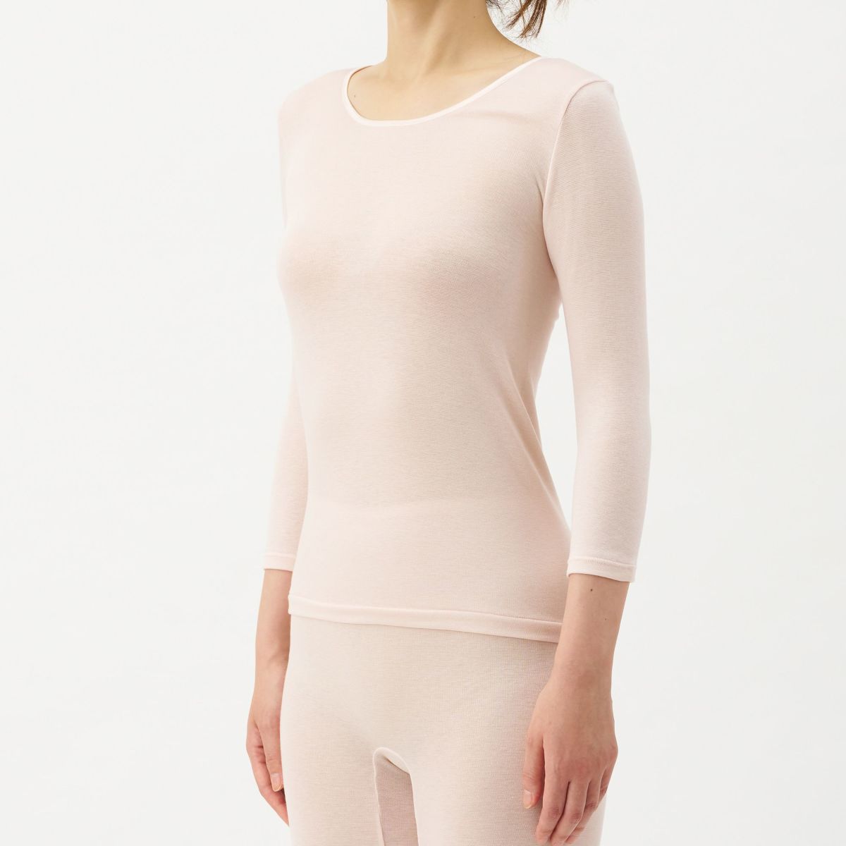 肌ごころ エクスハイパー 発熱 7分袖 インナー