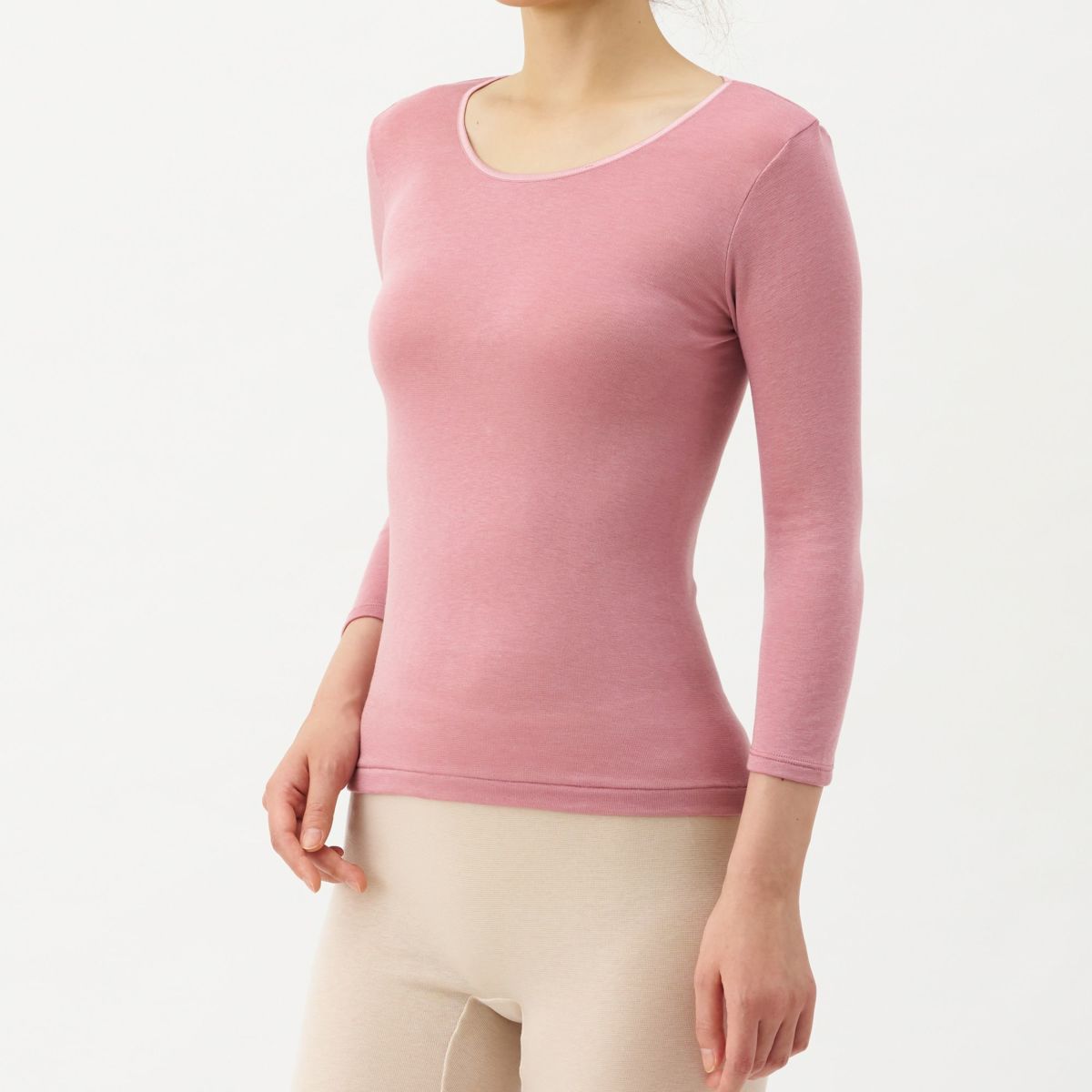 肌ごころ エクスハイパー 発熱 7分袖 インナー