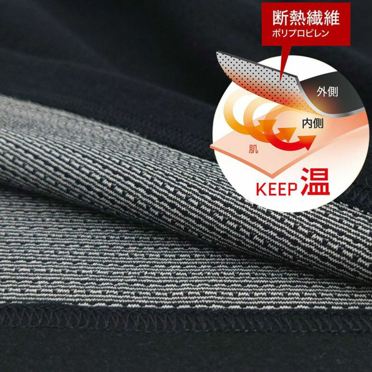 るで着る魔法瓶のような肌着 ロングタイツ