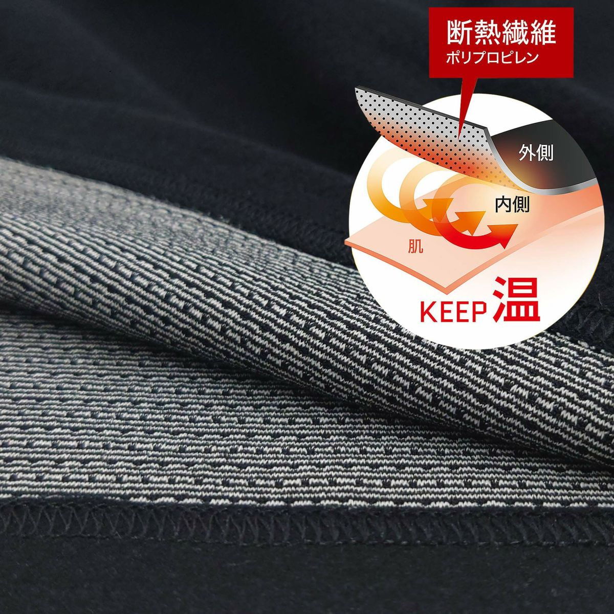 まるで着る魔法瓶のような肌着 長袖V首シャツ