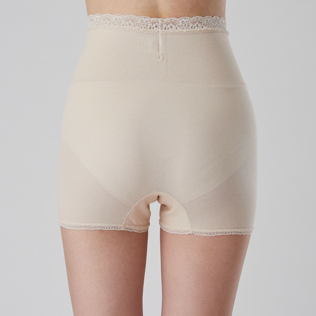 肌ごころ 肌側綿混パイル調 深履き1分丈ｼｮｰﾂ