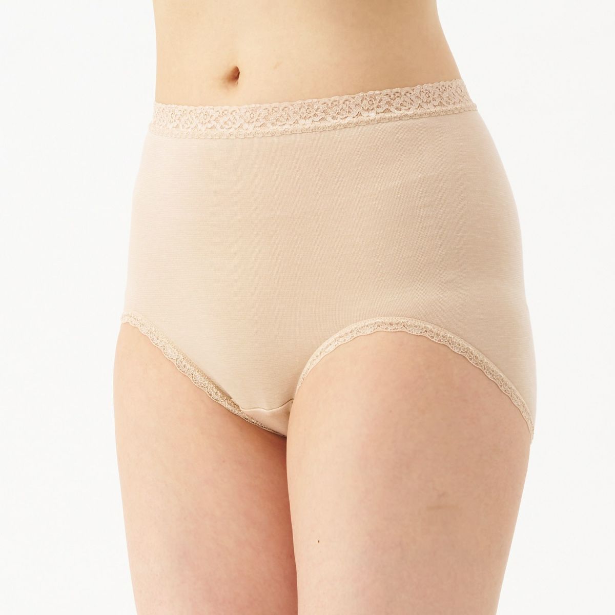 肌ごころ 肌側綿混パイル調 深履きｼｮｰﾂ