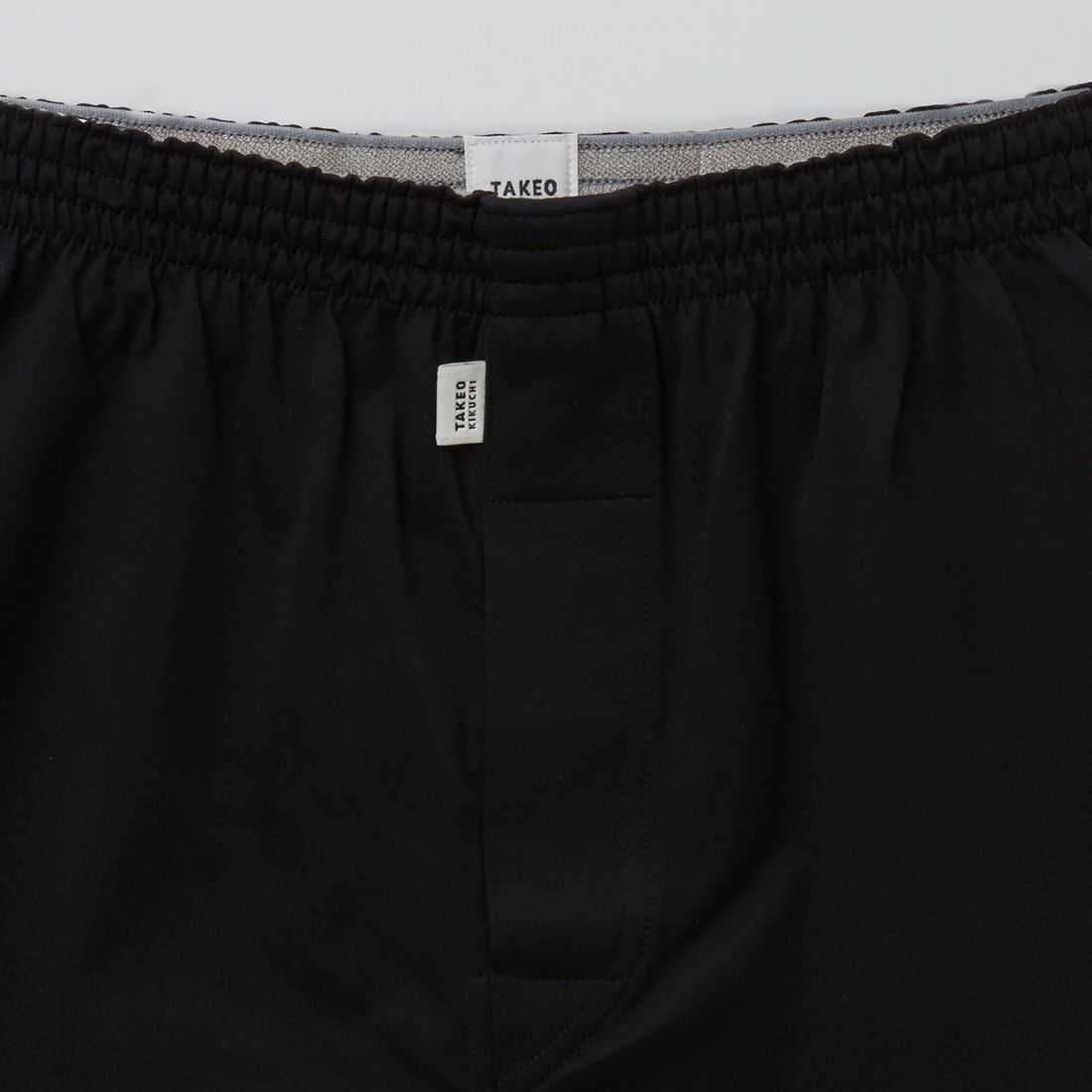 タケオキクチ　前開ニットトランクス ｸﾛ