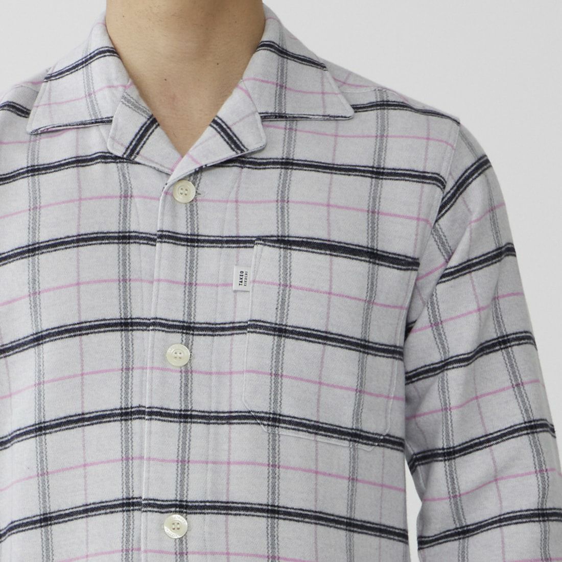 タケオキクチ 長袖テーラードパジャマ