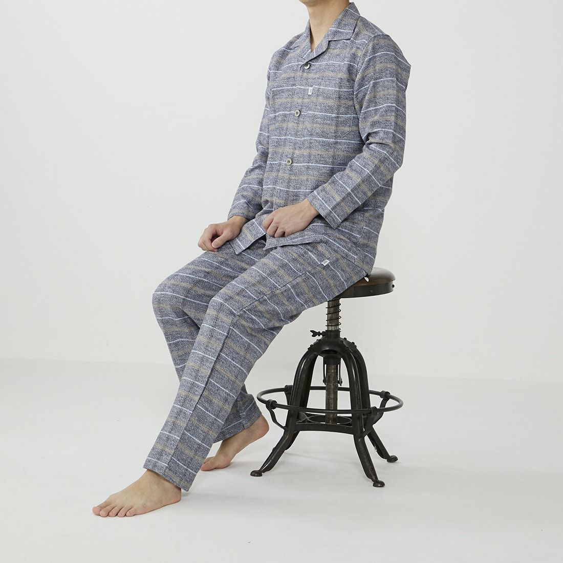 タケオキクチ 長袖テーラードパジャマ