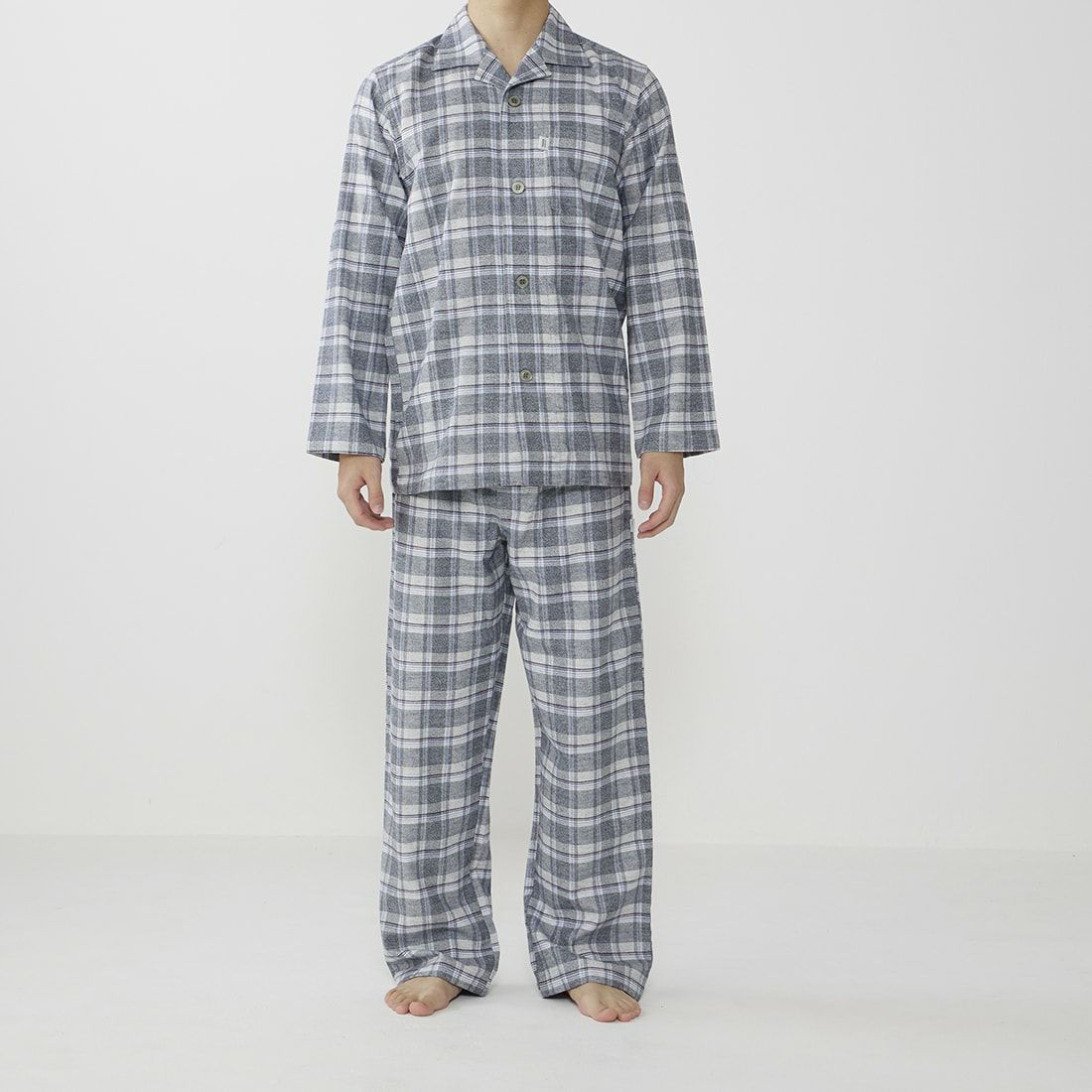 タケオキクチ 長袖テーラードパジャマ