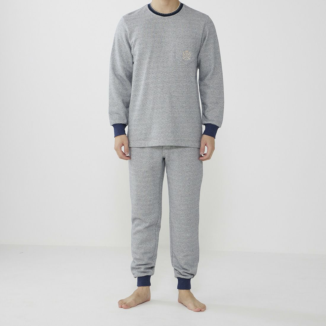 タケオキクチ 長袖クルーネックパジャマ